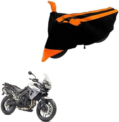 RONISH Waterproof Two Wheeler Cover for Triumph(Tiger 800 XR, Orange)