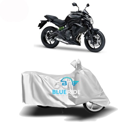 BLUERIDE Two Wheeler Cover for Kawasaki(ER 6N, Silver)