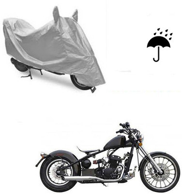 Feel heaven Waterproof Two Wheeler Cover for Harley Davidson(Bobber 350, Silver)