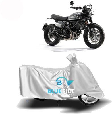 BLUERIDE Two Wheeler Cover for Ducati(Scrambler, Silver)