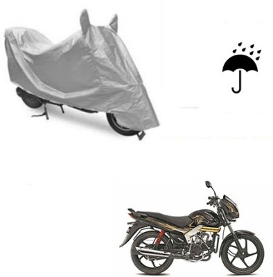 Atulit enterprises Waterproof Two Wheeler Cover for Mahindra(Centuro, Silver)