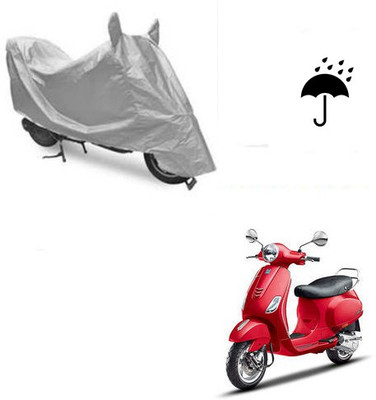 Atulit enterprises Waterproof Two Wheeler Cover for Piaggio(Vespa VXL, Silver)