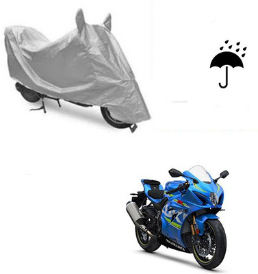 Atulit enterprises Waterproof Two Wheeler Cover for Suzuki(GSX, Silver)