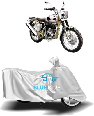 BLUERIDE Two Wheeler Cover for Royal Enfield(Bullet Trials 500, Silver)