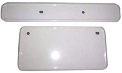 Ramanta Bike Number Plate Standard Size Compatible for All Motorbikes and Scooty Bike Number Plate(Iron 20 cm  x  10 cm)