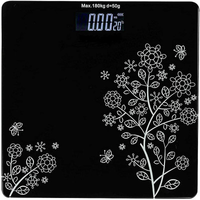 Lariox Thick Tempered Glass Lcd Display Digital Weighing Machine , Weight Machine For Human Body Digital Weighing Scale, Weight Scale Weighing Scale(Black)
