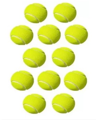 Owlix Light Weight Tennis Ball Colour Yellow (1 Pack of 12 Piece Balls) Cricket Tennis Ball(Pack of 12)