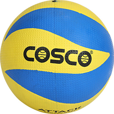 COSCO Attack Volleyball - Size: 4(Standard, Pack of 1, Blue, Yellow)