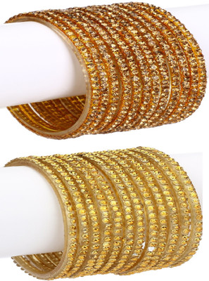 1st Time Glass Enamel Bangle Set(Pack of 24)
