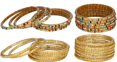 AFAST Glass Enamel Bangle Set(Pack of 24)
