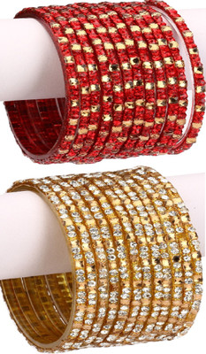 1st Time Glass Enamel Bangle Set(Pack of 24)