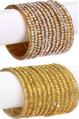 1st Time Glass Enamel Bangle Set(Pack of 24)