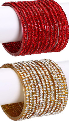 1st Time Glass Enamel Bangle Set(Pack of 24)