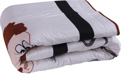 Hugs N Rugs Embroidered Single Comforter for  AC Room(Cotton, Multicolor)