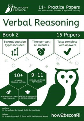 11+ Practice Papers For Independent Schools & Aptitude Training Verbal Reasoning Book 2(English, Paperback, Joshi Suraj)