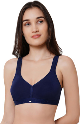 SOIE Woman's Full coverage, Non padded, non wired Bra Women Full Coverage Non Padded Bra(Dark Blue)