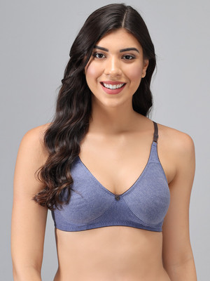 IMSA MODA Women T-Shirt Non Padded Bra(Blue)