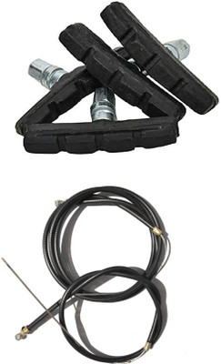 NNBS Newton cycle V Brake 4 pcs Power shoe With 1 Wire Set Combo Brake Shoe(Black)