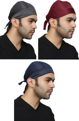 Bismaadh Solid Beanie Cap(Pack of 3)