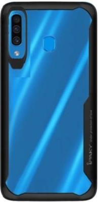 NIKICOVER Back Cover for Samsung Galaxy A20s(Black, Transparent, Grip Case)