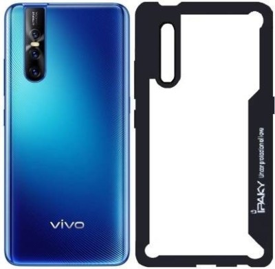 Mobile Case Cover Bumper Case for Vivo V15 Pro(Black, Transparent, Shock Proof, Silicon, Pack of: 1)
