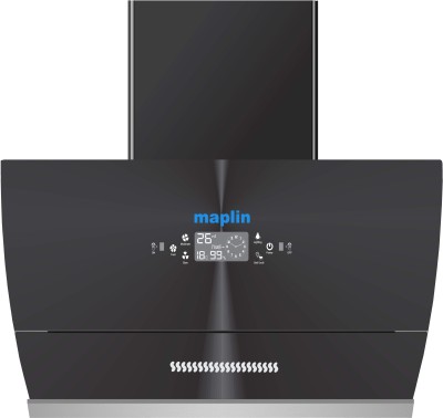 Maplin Map90-Black Auto Clean Wall Mounted Black 1400 CMH Chimney