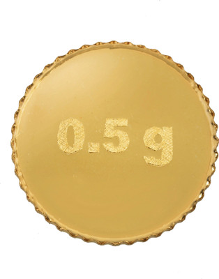 Bangalore Refinery 0.5gm Gold Coin 24 (999) K 0.5 g Yellow Gold Coin