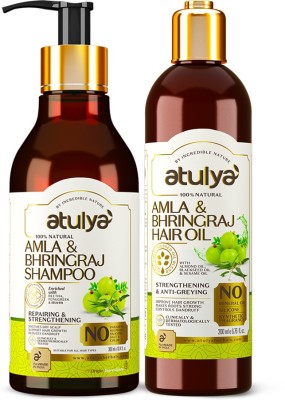 Atulya Amla & Bhringraj Shampoo + Hair Oil(2 Items in the set)