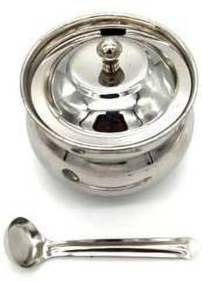 BAITHAK Steel Grocery Container  - 400 ml(Silver)