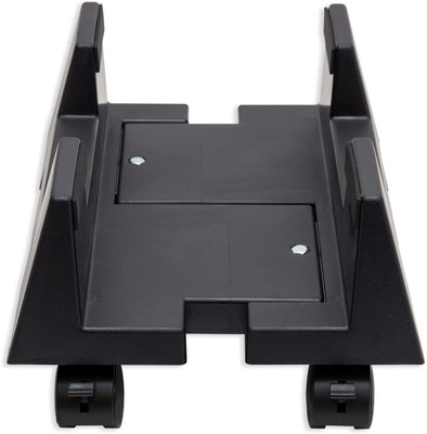 GKARUNA Multi Function Heavy Duty Desktop Computer CPU Trolley Stand Holder Adjustable Trolley CPU Trolley with Wheels Suitable for All Type of CPU (Black) CPU Holder(Plastic)