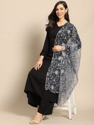 Noise Net Embroidered Women Dupatta