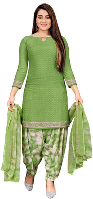 Kkrish Crepe Printed Kurta & Patiyala Material