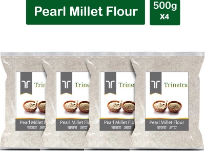 Trinetra Best Quality Pearl Millet Flour / Bajra Atta 500g Pack of 4(2 kg, Pack of 4)