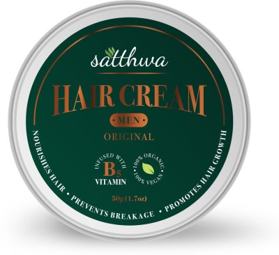 Satthwa Men Hair Cream Original For Hair Nourishment, Hair Damage & Promotes Hair Growth Hair Cream(50 g)