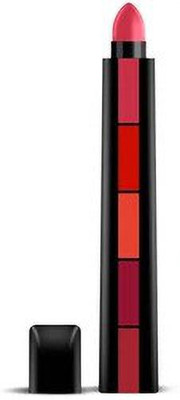 feelhigh cosmetics fab5 5 in 1 Lipstick(red, 7.5 g)