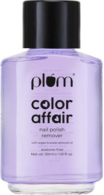 Plum Color Affair Nail Polish Remover | Acetone-free |100% Vegan & Cruelty-Free(30 ml)