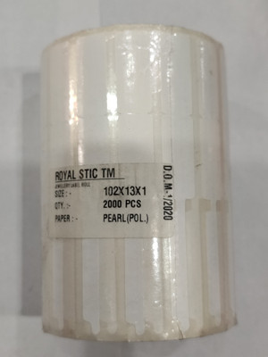 ROYAL STIC Barcode Jewelry Labels Self Adhesive Paper Label(White)
