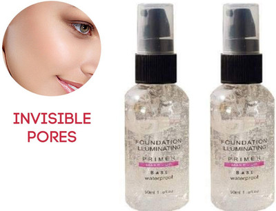 NADJA Best illuminating makeup base waterproof long lasting primer Primer  - 100 ml(TRANSPARENT)