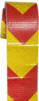 GL houuse Single Sided Anti Slip Tape Manual Anti Slip tape (Manual)(Set of 1, Yellow, Red)