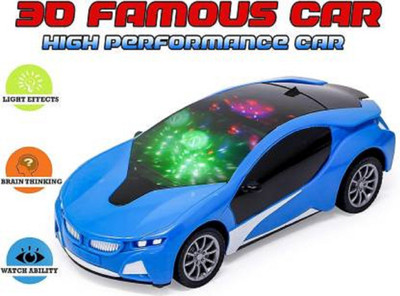 Just97 Wireless Remote Control High Speed 3D Famous Car with Light_Car 55(Blue)