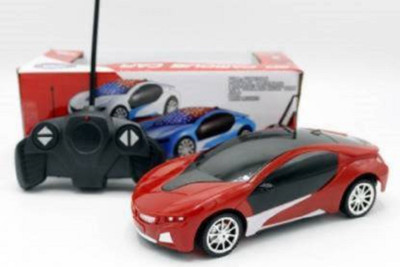 AS TRADERS Wireless Remote Control High Speed 3D Famous Car with Light_Car 18(Red)