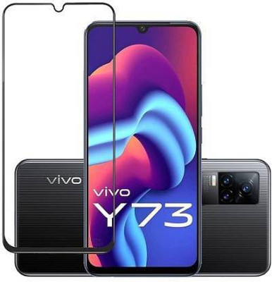 CASEHUNT Edge To Edge Tempered Glass for VIVO Y73, VIVO Y73s, VIVO Y73 5G(Pack of 1)