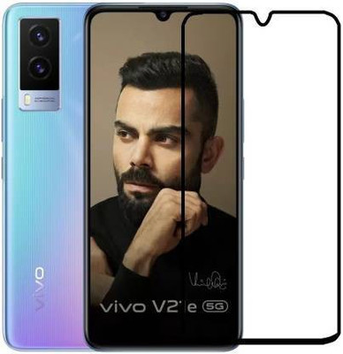 NIMBUDA Edge To Edge Tempered Glass for VIVO V21E 5G(Pack of 1)