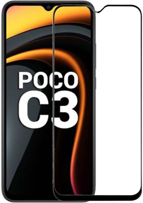 SPRITZEN Edge To Edge Tempered Glass for Poco C3(Pack of 1)