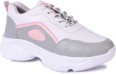 Brauch Sneakers For Men(White, Grey, Pink)
