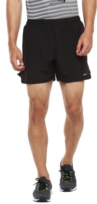 NIVIA Solid Men Black Sports Shorts