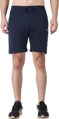 NeuVin Solid Men Blue Basic Shorts