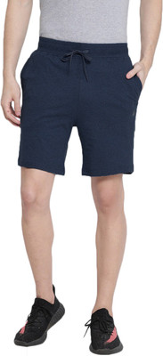 ONN Solid Men Blue Regular Shorts