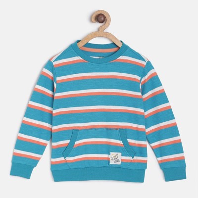 MINI KLUB Full Sleeve Striped Baby Boys Sweatshirt