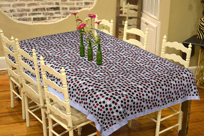 Casanest Printed 10 Seater Table Cover(Multicolor, PVC)